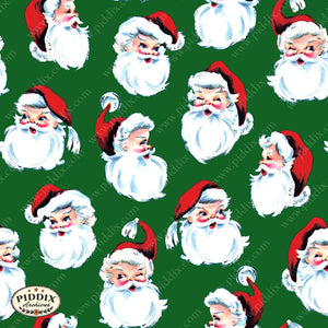Pdxc23517A Santa Claus Pattern 1 -- Christmas Greetings Color Illustration