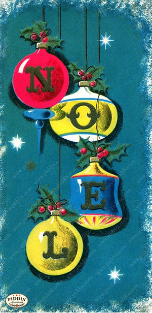 PDXC19160b -- Christmas Noel Ornaments
