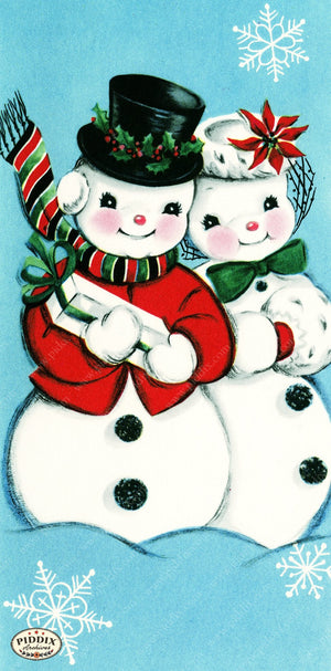 PDXC20469a -- Snowman Snow Woman