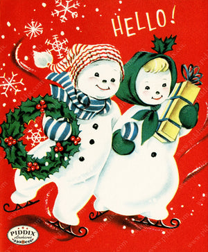 PDXC23478a -- Snowman Couple Hello