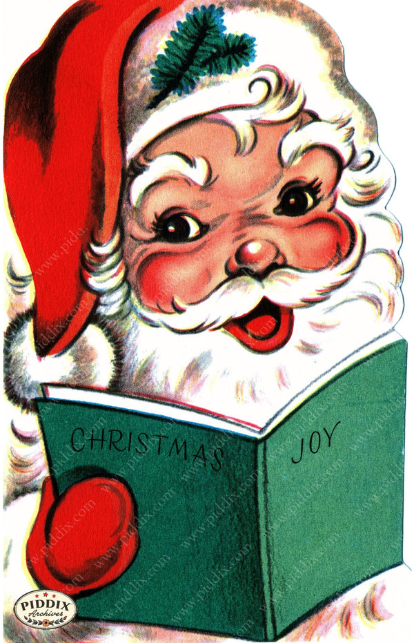 PDXC23484a -- Santa with Book - piddix