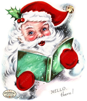 PDXC23499a -- Santa Reading Hello There