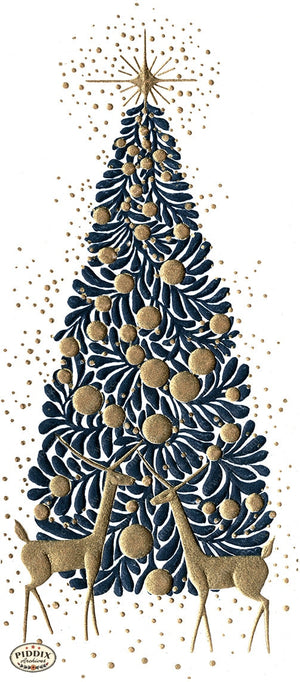 PDXC23518a -- Christmas Tree Gold Reindeer