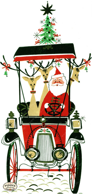 PDXC23560a -- Santa Claus Reindeer Car