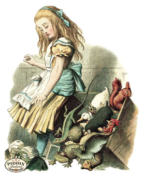 Alice In Wonderland Pdxc1187 Color Illustration
