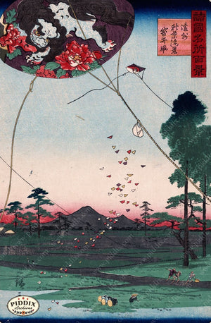 Japanese Woodblocks 1850S Pdxc1072 Color Illustration