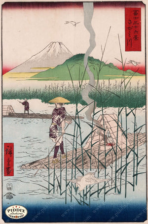 Japanese Woodblocks 1850S Pdxc5822 Color Illustration