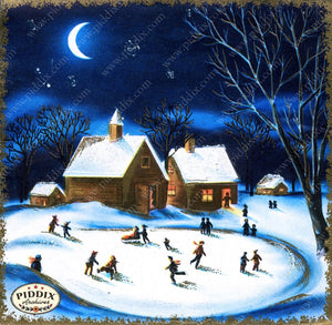 Pdxc10084A -- Snowy Scenes Color Illustration
