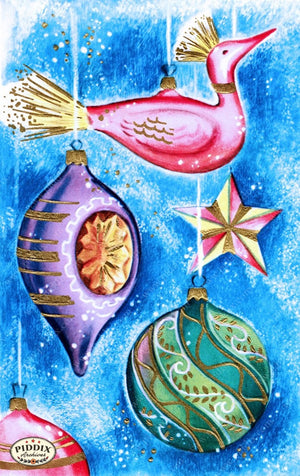 Pdxc10102A -- Christmas Ornaments Color Illustration