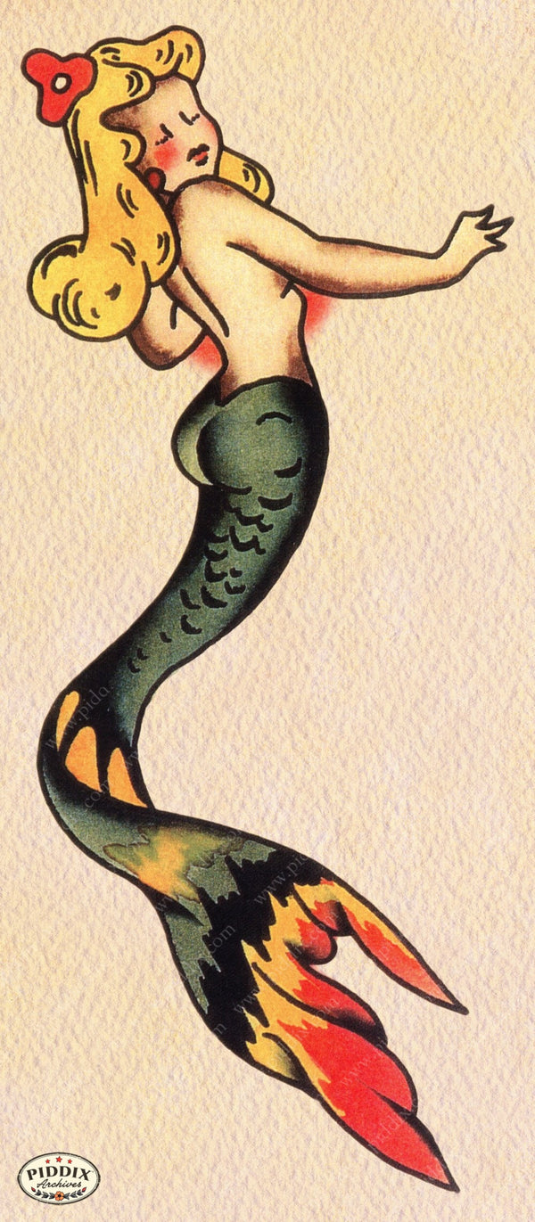 PDXC12237 -- Retro Tattoos - piddix, image size:600x1371