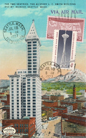 Pdxc13884A -- Travel Postcards Original Collage