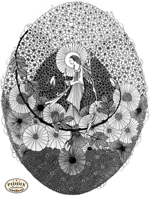PDXC15562-- Black & White Fairy Tales Black & White Engraving