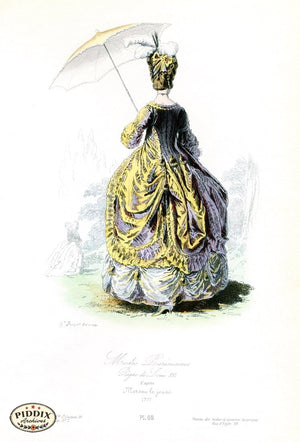 Pdxc1701 -- French Fashion Color Illustration
