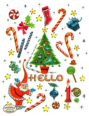 Pdxc18980A -- Christmas Patterns Color Illustration