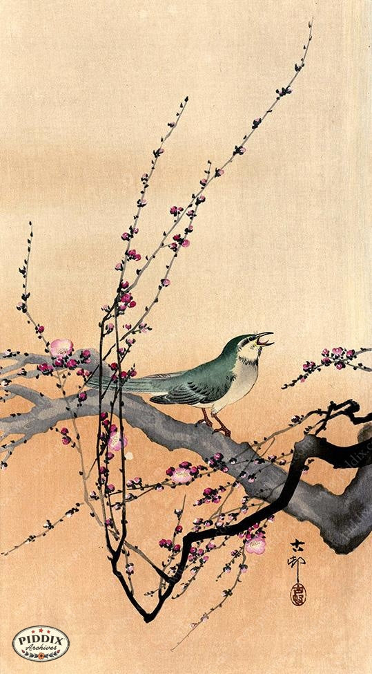 PDXC19707 -- Japanese Bird and Flowers - piddix