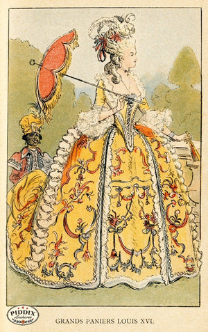 Pdxc2164 -- French Fashion Color Illustration