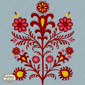 Pdxc21697 -- Red And Pink Flower Design