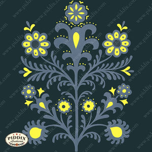 Pdxc21697_Web1 -- Yellow And Blue Flower Design