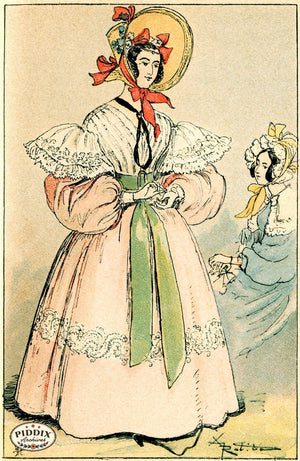 Pdxc2174 -- French Fashion Color Illustration