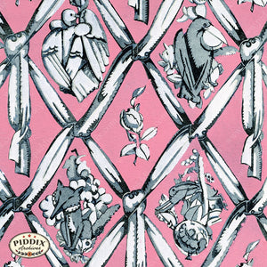 Pdxc21798 -- Pink Animal Diamond Pattern