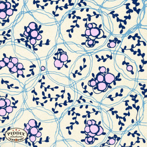 Pdxc21842 -- Blue And Pink Leaves Pattern