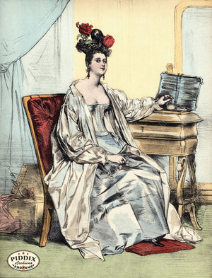 Pdxc3259 -- French Ladies Color Illustration