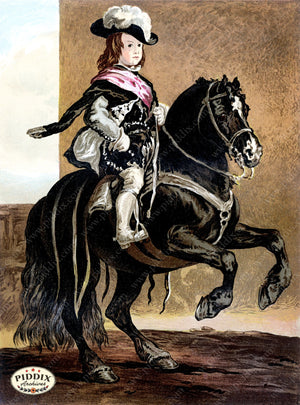 Pdxc3598 -- Horse And Child Rider Original Art