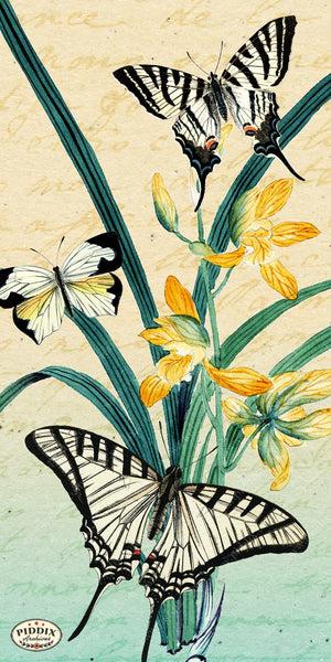 Pdxc5729 Butterfly Botanical Original Collage