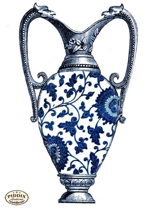 Pdxc6342B -- Chinoiserie Vases Color Illustration