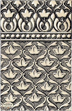 Pdxc6501 -- Patterns 1800S Black & White Lithograph