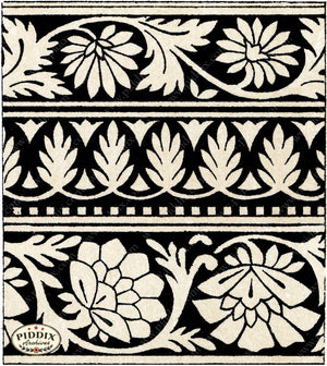 Pdxc6503 -- Patterns Black & White Lithograph