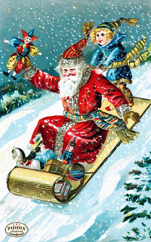 Pdxc7987B -- Santa Claus Color Illustration
