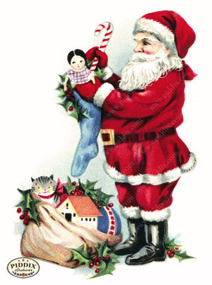 Pdxc8176B -- Santa Claus Color Illustration