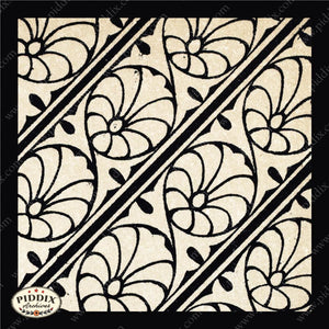 Pdxc8451 -- Patterns Black & White Lithograph