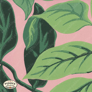 Piddix_Wallpaperbook013_Web -- Green Leaves On Pink