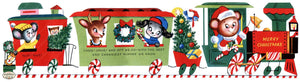 Copy Of Pdxc24228A -- Christmas Tree Animal Train Color Illustration