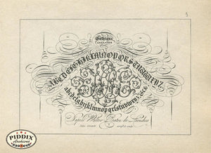 Pdxc11389 -- Alphabet Text Black & White Engraving