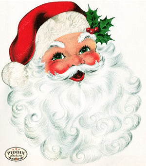 Pdxc20468A -- Santa Faces Hi Color Illustration
