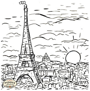 Pdxc21095 -- Eiffel Tower Drawing Poster