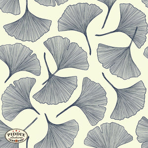 Pdxc23643 -- Ginko Leaves Pattern Color Illustration