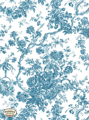 Pdxc23951B -- Toile Flowers Color Illustration