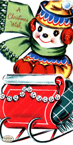 Pdxc24222A -- A Christmas Wish Snowman Color Illustration