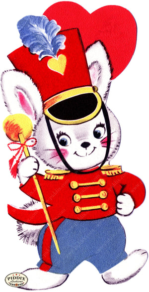 Pdxc24245A -- Rabbit Marching Band Leader Color Illustration