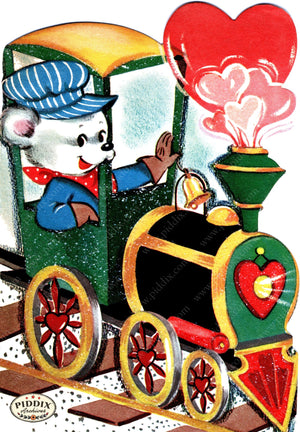 Pdxc24249A -- Mouse Driving Train Color Illustration
