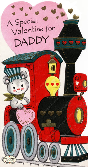Pdxc24260A -- Mouse And Valentine Train Color Illustration