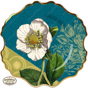 Pdxc24351 -- Flower Plate Color Illustration