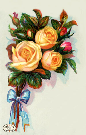 Pdxc7553 -- Flower Cards Rose Bouquet Color Illustration