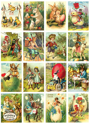 Pdxc889 -- Easter Mini Postcards Postcard