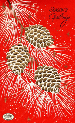 PDXC20391a -- Seasons Greetings Pine Cones