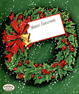 PDXC20397a -- Merry Christmas Wreath